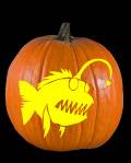 Anglerfish Pumpkin Carving Pattern Preview