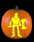 Executioner Pumpkin Carving Pattern Preview