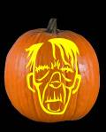 Gary the Ghoul Pumpkin Carving Pattern Preview