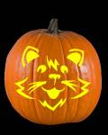 Kitty Cat Pumpkin Carving Pattern Preview