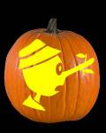 Pinocchio Pumpkin Carving Pattern Preview