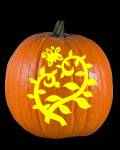 Poisonous Vine Pumpkin Carving Pattern Preview