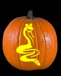 Ravenous Rattlesnake Pumpkin Carving Pattern Preview