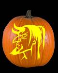 Satan Pumpkin Carving Pattern Preview