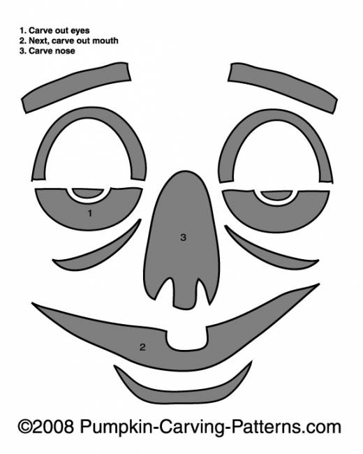 Sleepy Sylvester Pumpkin Carving Pattern