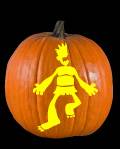 Zack the Zombie Pumpkin Carving Pattern Preview